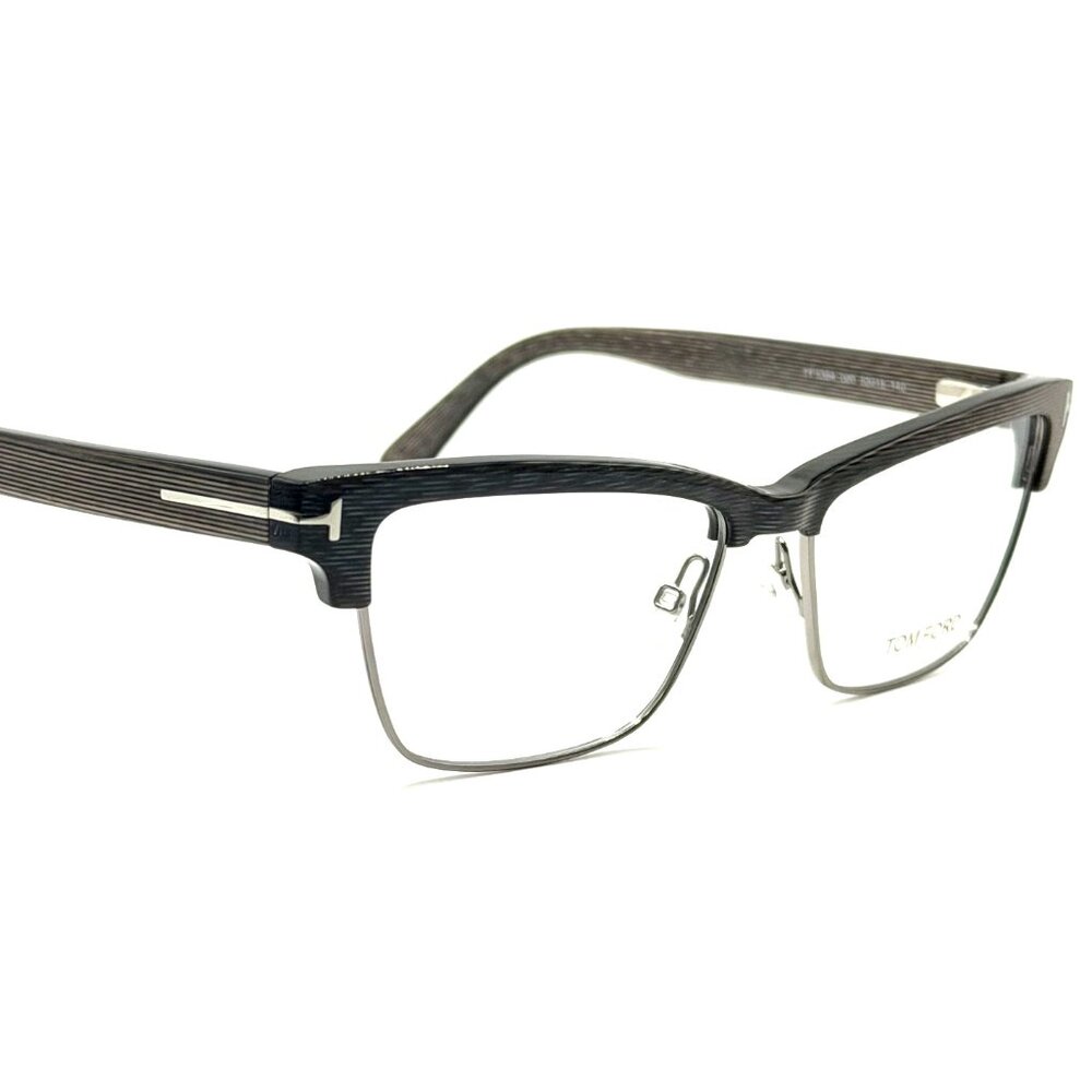 NEW TOM FORD TF5364 020 Chalkstripe Gray/Palladium Unisex Eyeglasses 53mm 15 140